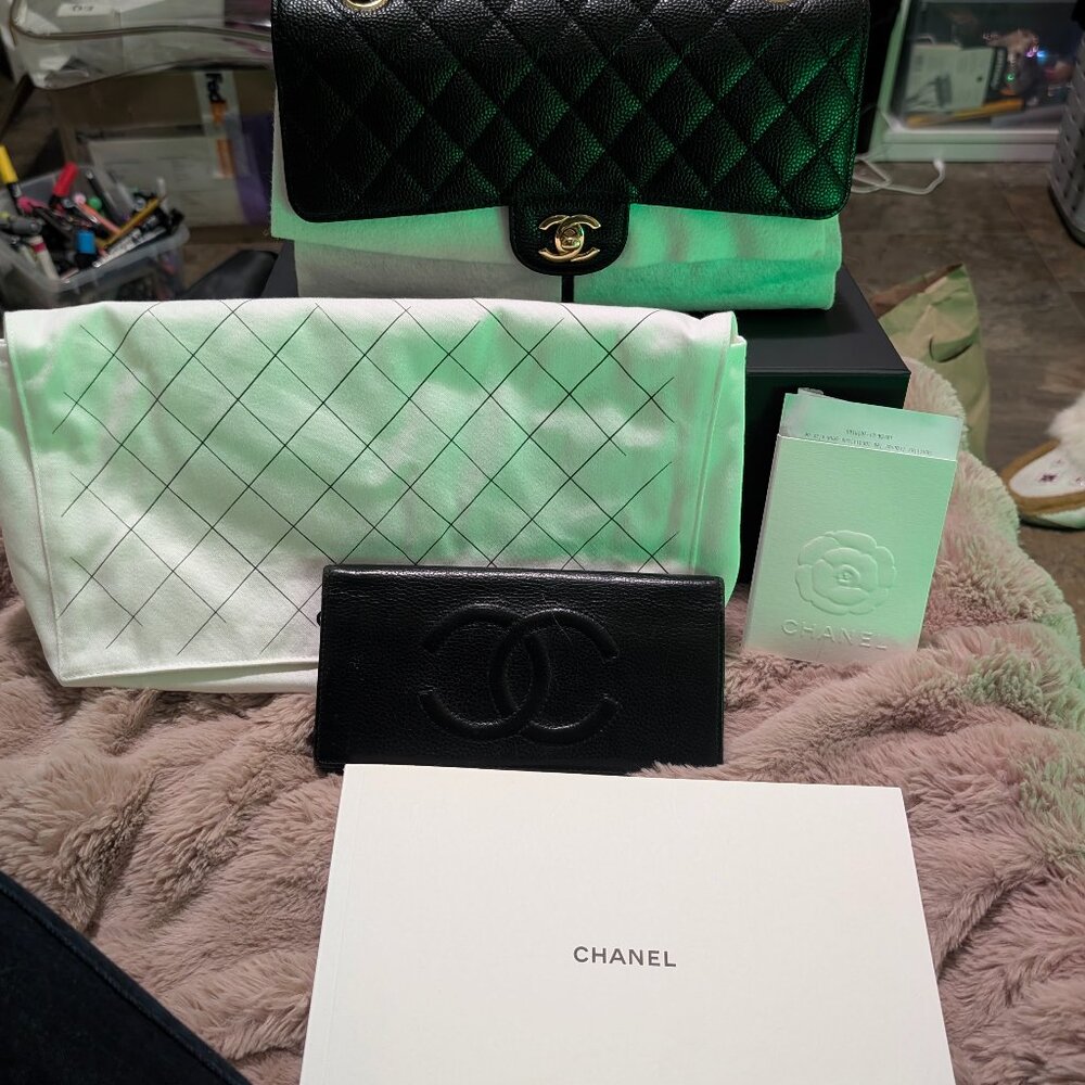 Authentic Chanel purse and wallet set